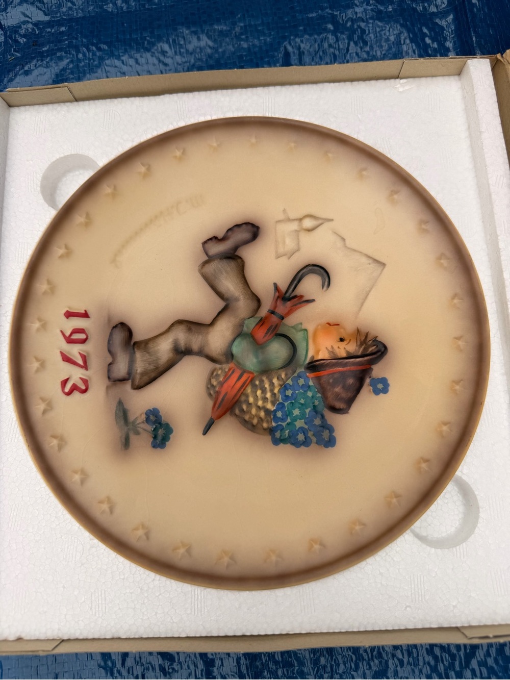 Vintage 1973 Decorative HUMMEL BAS RELIEF Wall Plate
